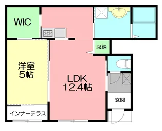 オリーヴァ OLIVA【1階】の間取り