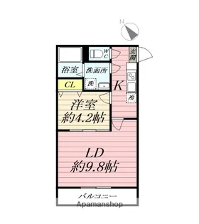 アザーレ・クオン伊勢原【2階】の間取り