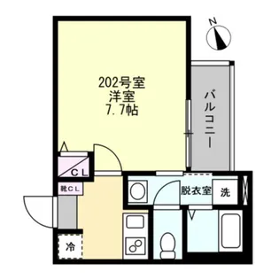 ベイルーム藤沢長後【2階】の間取り