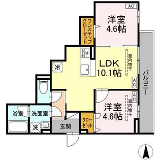 CHARM高倉【3階】の間取り