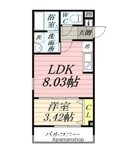 ジーメゾン平塚幸町【1階】の間取り