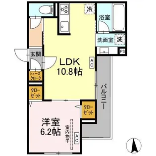 エスペリア栄町【2階】の間取り