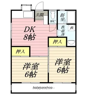 星崎アパート2号棟【2階】の間取り