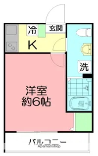 ロジュマン東海大学前【1階】の間取り