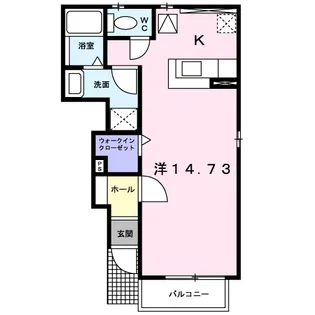 ソレアード・ピノ【1階】の間取り