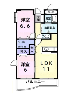 ビジュオール【2階】の間取り