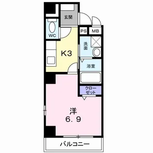 サニーサイト【4階】の間取り