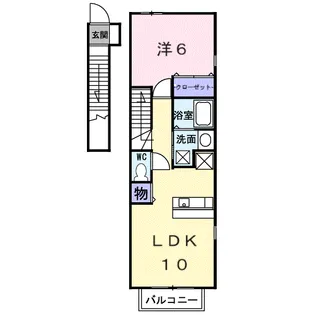 ハイフル2005【2階】の間取り
