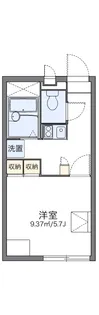 レオパレス葛城【2階】の間取り