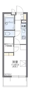 レオパレスオリビア【204号室】の間取り