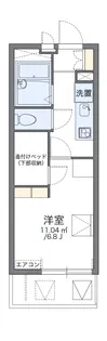 レオパレスオリビア【205号室】の間取り