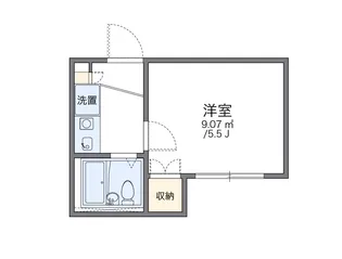 レオパレスHIRO【1階】の間取り