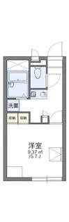 レオパレスカサデリベルタ【2階】の間取り