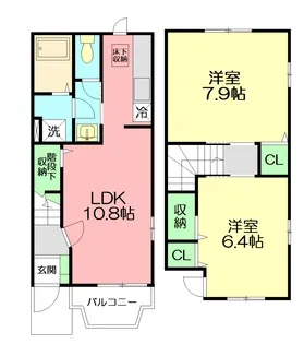 カーサ・セレッソ【1階】の間取り