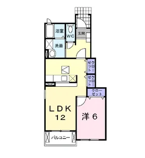ヴィラ・ミコハタ【1階】の間取り