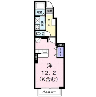 キートス【1階】の間取り