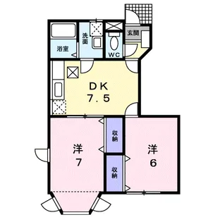 オークレイコートⅡ【1階】の間取り