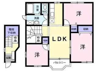 ア・ラ・モードⅡ【2階】の間取り