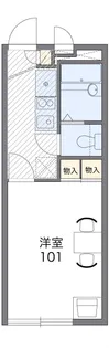 レオパレスサザン茅ヶ崎【2階】の間取り