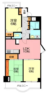 ライオンズマンション片瀬江ノ島【0607号室】の間取り