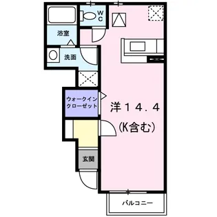 クロスローズHK【1階】の間取り