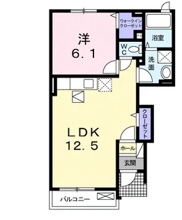 ランバーコート【1階】の間取り