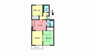 ダイモンハイツ【2階】の間取り