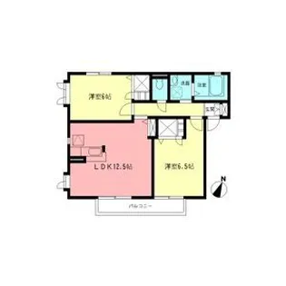 フォーレカメリアⅡ【1階】の間取り