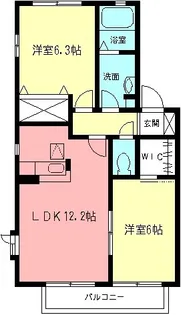 アリエスⅡ【1階】の間取り