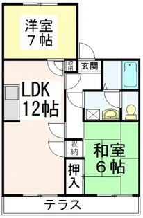 サニーヒル石名坂【1階】の間取り