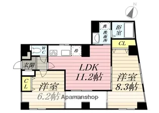 MILKYWAY鵠沼【5階】の間取り