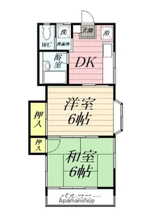 宮前ハイツ【2階】の間取り