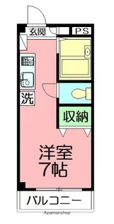 ファーストシティ六会【1階】の間取り