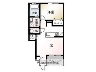 レザン ベルク【1階】の間取り