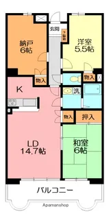 サンジュネス湘南【5階】の間取り
