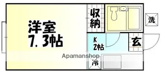 中原サンハイツ【1階】の間取り