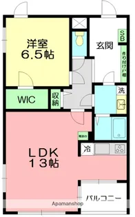 シーベルズ【4階】の間取り
