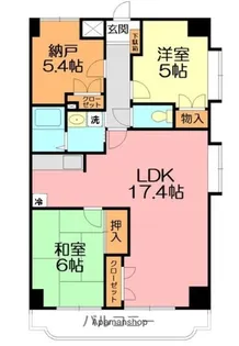 パークサイド湘南【301号室】の間取り