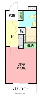 1Kの間取り画像