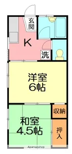 伊勢原エイトハイム【1階】の間取り