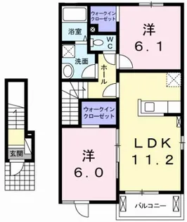 グラン・フルール【2階】の間取り