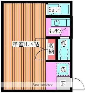 シャトルMー1【2階】の間取り