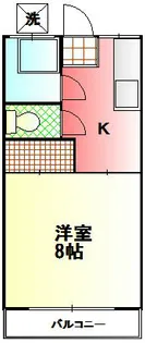 コーポ清水【2階】の間取り