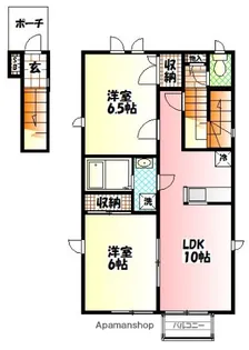 ローズヒルK【2階】の間取り