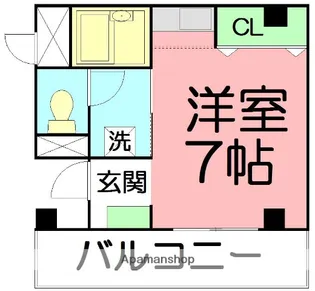 サン摩里【5階】の間取り