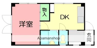 ジュネス・平塚【2階】の間取り