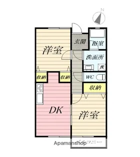 タウンハイツ【2階】の間取り