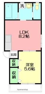 メモリア平塚【1階】の間取り
