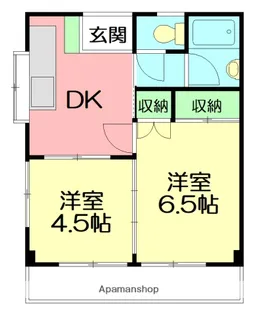 ハイツコスモ【2階】の間取り