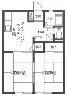 リバーサイドハイツC【2階】の間取り